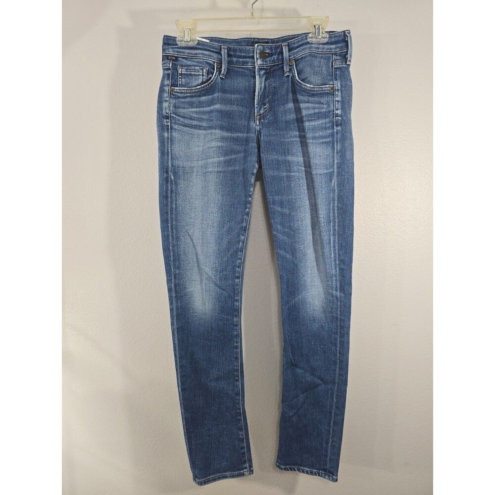 Citizens Of Humanity Racer Low Rise Skinny Jeans Whiskered Womens Size 27 BJ